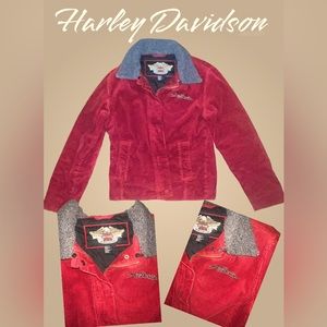 Women’s Vintage Harley Davidson Corduroy Jacket.